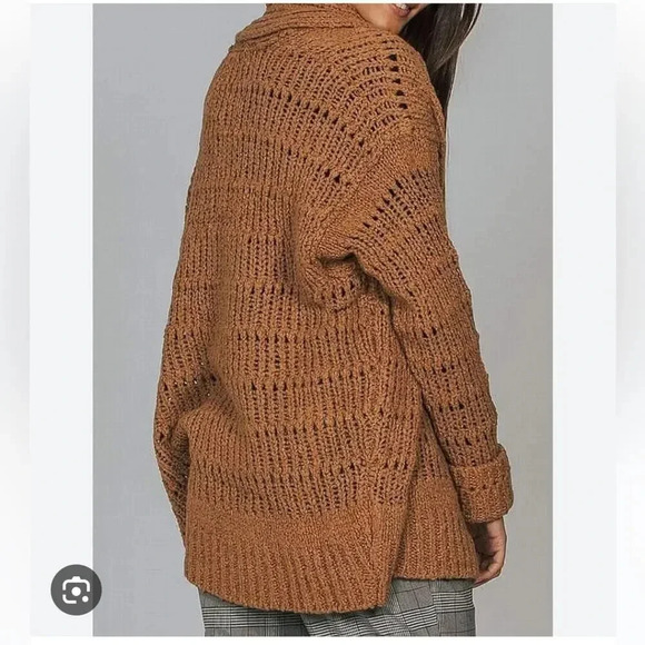 FREE PEOPLE Serene Cardigan Sweater in Brown size XS - Picture 2 of 8